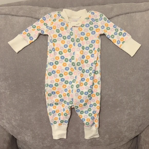 Hanna Andersson Multicolor Floral Kids Footie - Picture 1 of 5